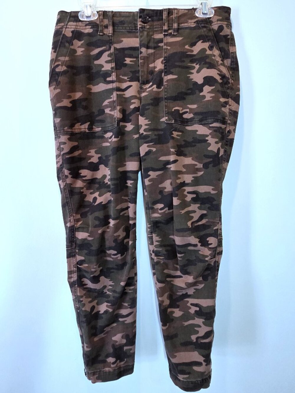 White House Black Market Slim Crop Camo Jeans Size 8